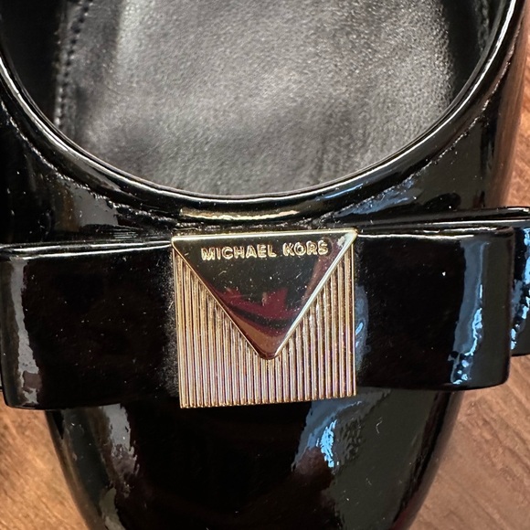 Michael Kors Black Patent Leather Flats - Picture 2 of 5